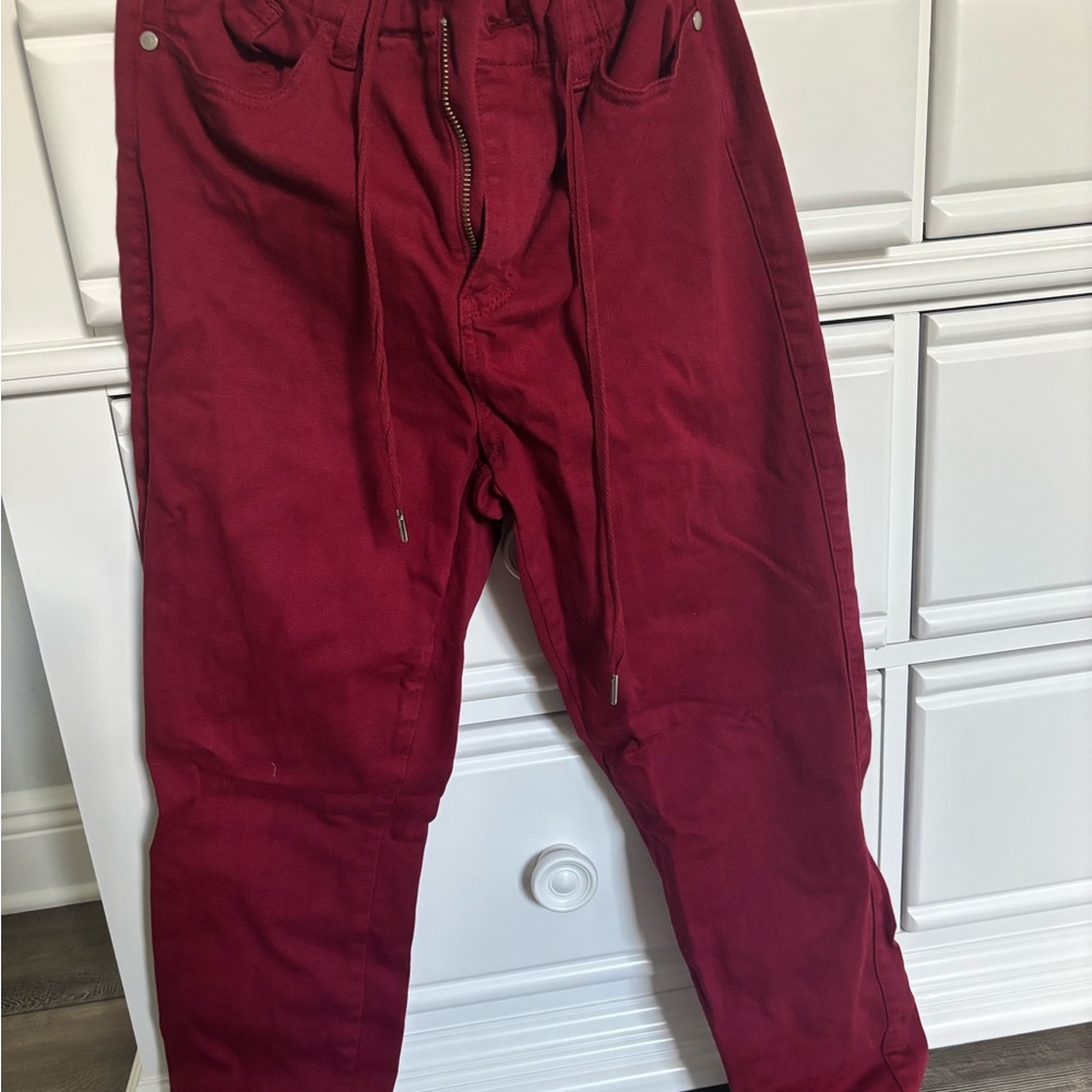 Judy Blue Women's Deep Red Joggers